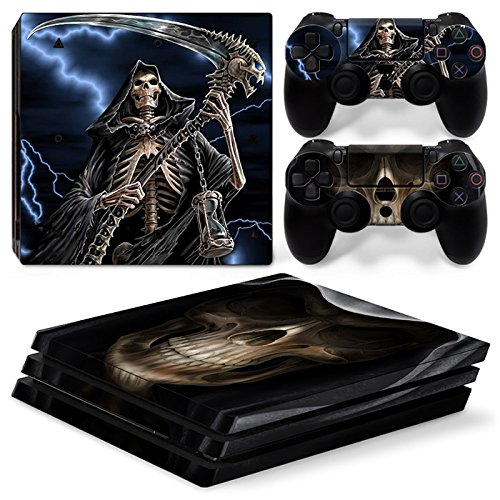 Sony PS4 Playstation 4 Pro Skin Design Foils Pegatina Set - Grim Reaper Motivo