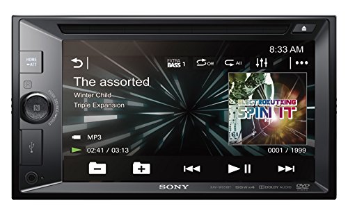 Sony XAVW651BT - Reproductor 2DIN para coche con DVD (Bluetooth y NFC, pantalla de 6,2", control por voz, Extra Bass, Siri Eyes Free y potencia de 55 W x 4), negro