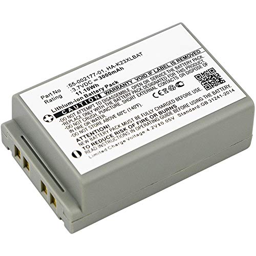 subtel® Batería Compatible con Casio DT-X200 DT-X200-10E DT-X200-20E DT-X8 DT-X8-10C DT-X8-10C-CN DT-X8-10E DT-X8-20C DT-X8-20E DT-X8-20J (3000mAh) 55-002177-01 HA-K23XLBAT bateria de Repuesto Pila
