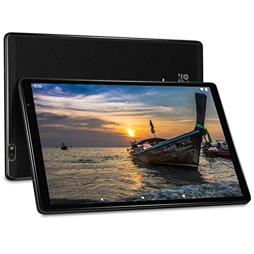 Tablet 10 Pulgadas Android 10.0 FACETEL Tablets 4RAM+64GB ROM Octa Core,Tablets 5.0+8.0 MP HD la Cámara, Certificación Google GMS,1280*800 Full HD Display | Bluetooth | WiF | GPS | Type-C-Negro