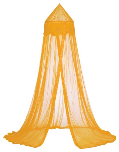 Taftan – Mosquitera para cama cuna Till 1 personas de flor de cuentas multicolor naranja