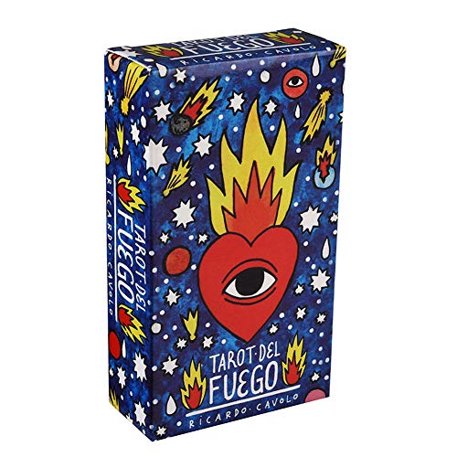 Tarot del Fuego Cards Tarot de Ricardo Cavolo para Deck Oracles Friends Playing Family Party Tarjetas de Regalo para Juegos de Mesa Tarot del Fuego Cards Tarot de Ricardo Cavolo para Deck Oracles Friends Playing Family Party Tarjetas de Regalo para Juegos de Mesa