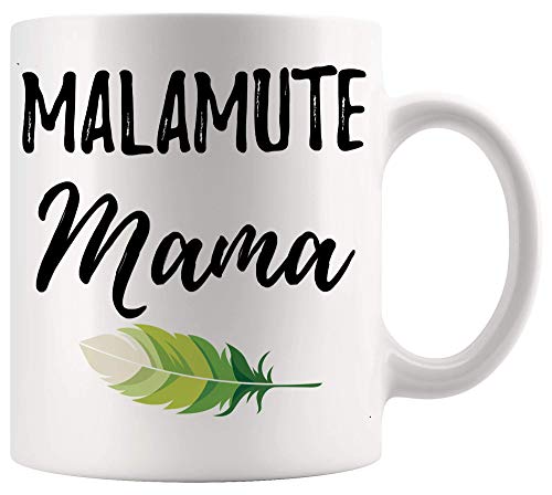 Taza de mamá Taza de mamá Alaskan Malamute Camisa de mamá Perro divertido Idea de regalo de mamá Tazas de 11 oz