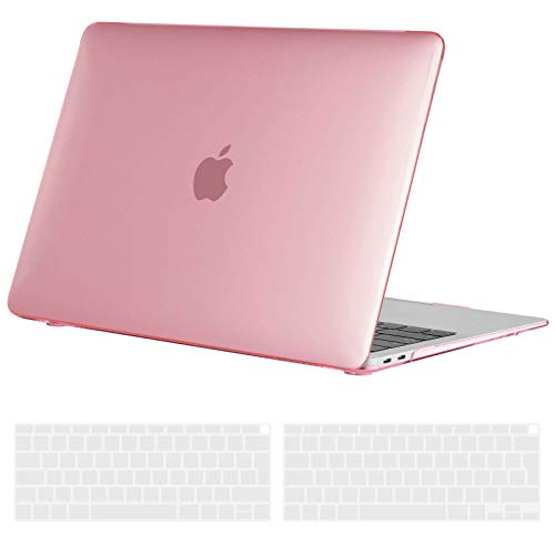 TECOOL Funda para 2020 2019 2018 MacBook Air 13 Pulgadas A2337 (M1) / A2179 / A1932, Cubierta de Plástico Dura Case Carcasa con Tapa del Teclado para Nuevo MacBook Air 13 con Touch ID - Cristal Rosa TECOOL Funda para 2020 2019 2018 MacBook Air 13 Pulgadas A2337 (M1) / A2179 / A1932, Cubierta de Plástico Dura Case Carcasa con Tapa del Teclado para Nuevo MacBook Air 13 con Touch ID - Cristal Rosa