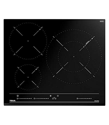 Teka IZC 63320 MSS Placa de inducción Multislider Zona Paellera XL 32 cm | Negro | 5.3 x 60 x 51 | 3 Zonas de cocción, Normal