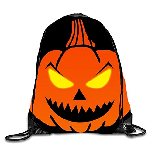 uykjuykj Bolsos De Gimnasio,Mochilas,Drawstring Backpack Rucksack Shoulder Bags Gym Bag Travel Backpack Outer Space pumpkin3 Lightweight Unique 17x14 IN