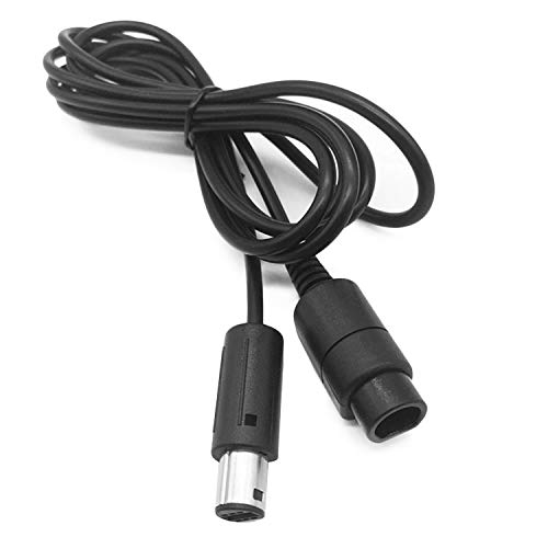 vococal Cable Alargador para NGC, Cable Alargador de 1,8 m de cable Alargador Compatible para Nintendo GameCube GNC GC Controller Gamepad Black