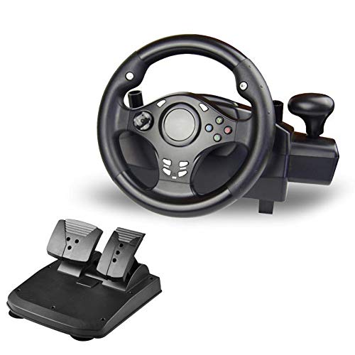 VOMI Volante Racing USB Wheel Universal, Cambio Y Pedales (PS4 PS3 PS2 PC XBOX360 XBOXONE NSSWITCH Android TV Box) 7 en 1 Volante Giratorio de 270 ° VOMI Volante Racing USB Wheel Universal, Cambio Y Pedales (PS4 PS3 PS2 PC XBOX360 XBOXONE NSSWITCH Android TV Box) 7 en 1 Volante Giratorio de 270 °