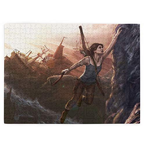 VOROY Jigsaw Picture Puzzles 520 Pcs Lara Croft Art Educational Family Game Wall Artwork Gift For Adults Teens Kids 15" X 20.4"