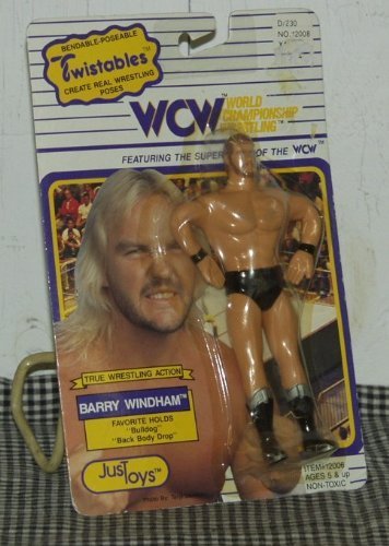 WCW World Championship Wrestling Bendable-Poseable Twistables Barry Windham Action Figure by World Championship Wrestling