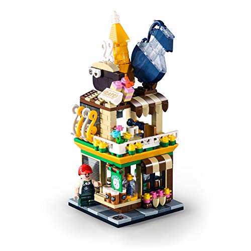 WDYY Street View Store Building Model Building Blocks con Luces LED y Minifiguras, Juego de Bloques de Montaje de Rompecabezas para niños compatibles con Lego