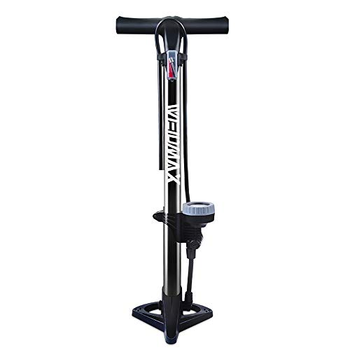WEIDMAX Bomba para Bicicleta, Bomba ergonómica para Piso de Bicicleta Bomba de inflado de neumáticos para Bicicleta Bomba infladora portátil con manómetro y Cabezal de válvula Inteligente WEIDMAX Bomba para Bicicleta, Bomba ergonómica para Piso de Bicicleta Bomba de inflado de neumáticos para Bicicleta Bomba infladora portátil con manómetro y Cabezal de válvula Inteligente