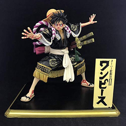 WENHUI Una Pieza De Kabuki Edición Luffy Versión Diferente Estatua del Color De Juguete De Regalo-18.5cm B