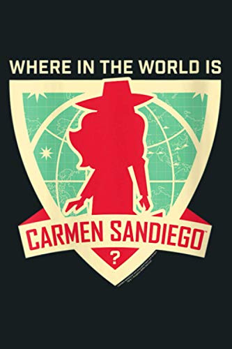 Womens Carmen Sandiego Where In The World V Neck: Notebook Planner - 6x9 inch Daily Planner Journal, To Do List Notebook, Daily Organizer, 114 Pages