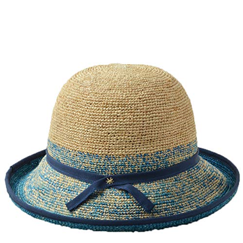 Xme Sombrero de Playa de Verano, Sombrero de Paja de Rafia con protección Solar, Sombrero de protección Solar UV