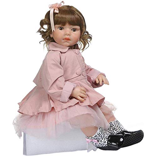 XYSQWZ 70cm 28 Pulgadas Reborn Baby Doll Realista Niña Pequeña Muñeca De Silicona Hermosa Princesa Muñeca Juguetes para Niños 1214