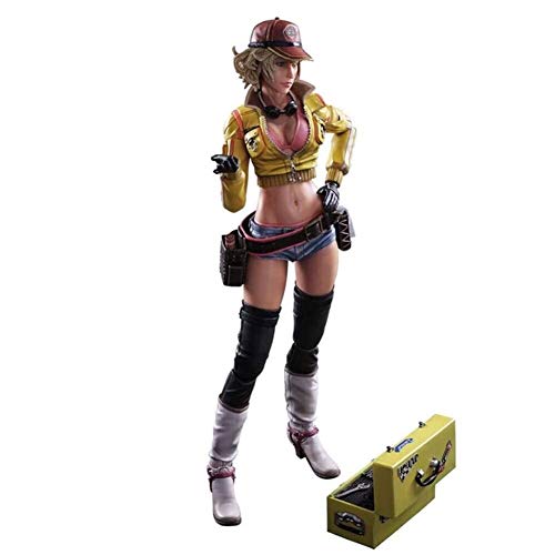 YIGEYI Final Fantasy XV Cindy Aurum Figura de acción Animado 9,84 Pulgadas PVC Figuras Collection Modelo Carácter Estatua Juguete