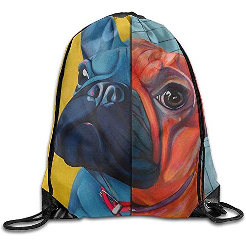 Yuanmeiju Travel Sackpack,Lightweight Bolsa de cordón para Dibujar,Gym Drawstring Backpack,Shopping Shoulder Bag,Hund Hot Dog Yoga Rucksack,Sport Cinch Pack,String Storage Bag