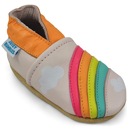 Zapatos Bebe Niña - Zapatillas Niña - Patucos Primeros Pasos - Arco Iris 6-12 Meses