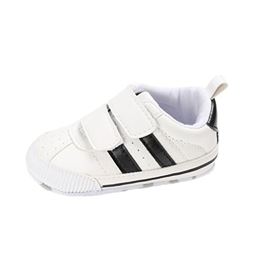 Zapatos de bebé Auxma Zapatillas de Deporte Infantiles Suaves del niño de Prewalker de Las Muchachas de los Muchachos de los bebés para 6-12 12-18 Mes (12cm/6-12 M, B)