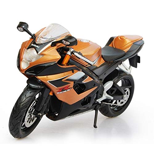 ZHANGLIXIA-TOY Modelo De La Motocicleta Escala del 1:12 Estático/Compatible con Suzuki GSX-R 1000 / Aleación Modelo De Simulación De La Motocicleta (Color : Black)