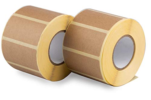 2,000 (2 rollos, 1.000/rollo) 60x30mm Etiquetas autoadhesivas para envío de direcciones, etiquetas en blanco para propietarios de tiendas