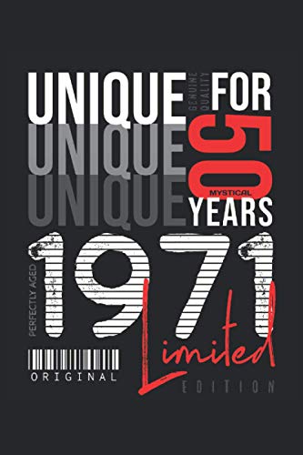 50 cumpleaños - año de nacimiento 1971 cuaderno para 2021: Formato: A5 (6 x 9 pulgadas) • 110 páginas • Cuadros • Con números de página • Lecciones de ... • Cuaderno de ejercicios • Diseño FD original