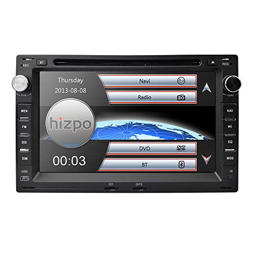 7 Pulgadas Double DIN Car Radio + Control Remoto para Volkswagen/Seat/Skoda, Bluetooth Car DVD Player Juegos incorporados Soporte Control de Volante con Enlace de Espejo