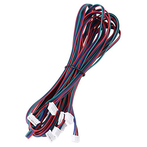 Akozon paso a paso conectores de cable 5pcs PH2.0-XH2.54 hembra-hembra conector de cable para Nema16 Nema17 Motor