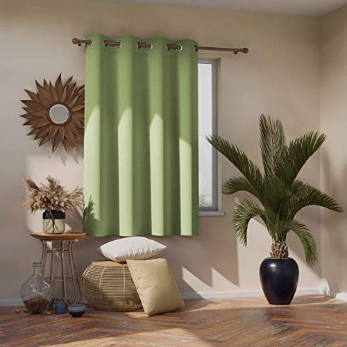 AmeliaHome Blackout - Cortina Opaca (poliéster, 140 x 175 cm), Color Verde Pistacho AmeliaHome Blackout - Cortina Opaca (poliéster, 140 x 175 cm), Color Verde Pistacho