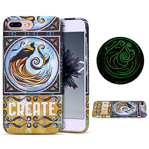 Anfire Funda iPhone 7/8 Plus Luminous Carcasa Noctilucent Suave Silicona Case Gel TPU Fluorescent Bumper Tapa Ultra Ligero Flexible Cubierta Trasero para iPhone 7/8 Plus Protector Caso - Fénix Anfire Funda iPhone 7/8 Plus Luminous Carcasa Noctilucent Suave Silicona Case Gel TPU Fluorescent Bumper Tapa Ultra Ligero Flexible Cubierta Trasero para iPhone 7/8 Plus Protector Caso - Fénix