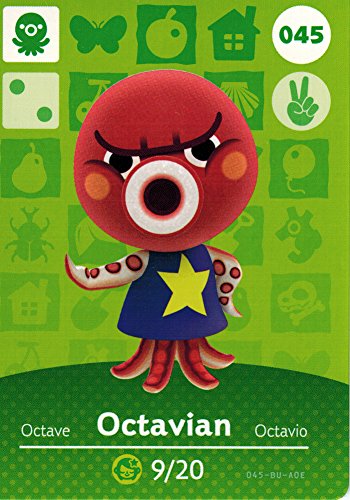 Animal Crossing Happy Home Designer Amiibo Card Octavian 045/100