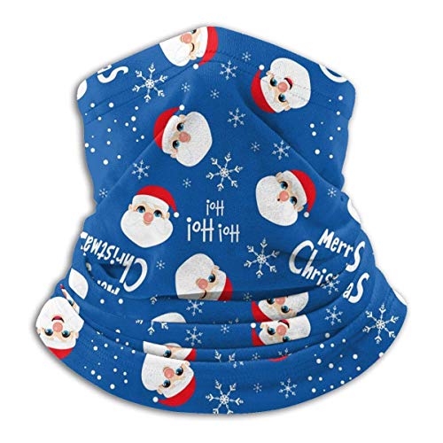 asdew987 Ho Ho Ho Ho - Pañuelo de Papá Noel para cuello, pasamontañas, decoración facial, bandana