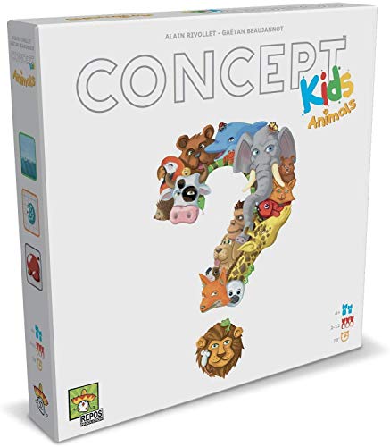 Asmodee - Concept Kids Animales Juego de Mesa para Toda la Familia, 8642