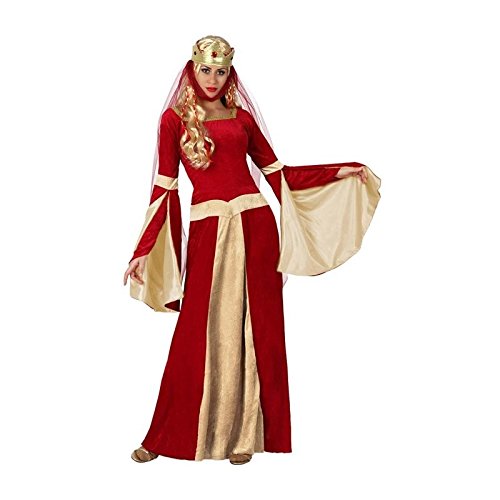Atosa-15436 Disfraz Dama Medieval, color rojo, M-L (15436)