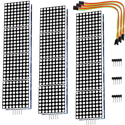 AZDelivery 3 x MAX7219 8x32 4 en 1 Dot Matriz Modulo de Pantalla LED Matrix para Arduino con ebook Gratis!
