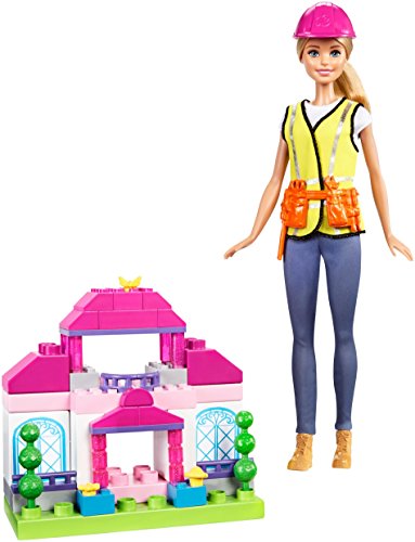 Barbie Quiero Ser Constructora, muñeca con accesorios (Mattel FCP76)