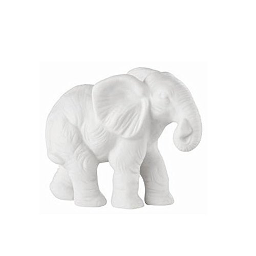 Bebé elefante Elly hecho de porcelana biscuit blanco mate de calidad Rosenthal 7 cm en caja de regalo.