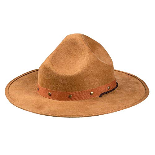Boland-Hat 59 33000 – Sombrero Ranger, vaquero, safari, explorador, visor, sol, Sheriff, fiesta temática, carnaval, color marrón