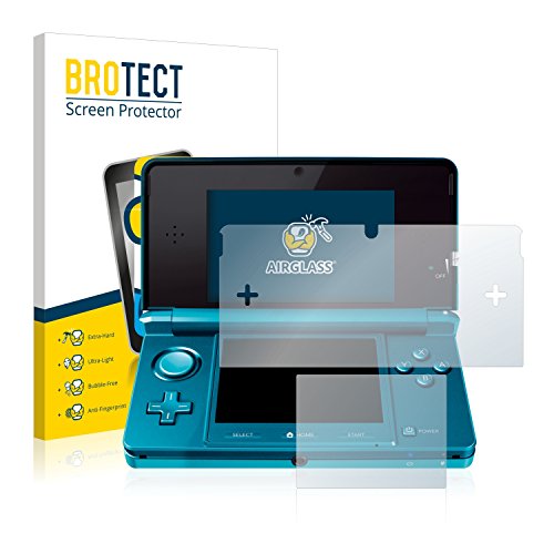 BROTECT Protector Pantalla Cristal Compatible con Nintendo 3DS Protector Pantalla Vidrio - Dureza Extrema, Anti-Huellas, AirGlass