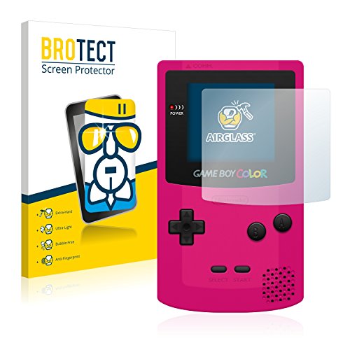 BROTECT Protector Pantalla Cristal Compatible con Nintendo Gameboy Color Protector Pantalla Vidrio - Dureza Extrema, Anti-Huellas, AirGlass