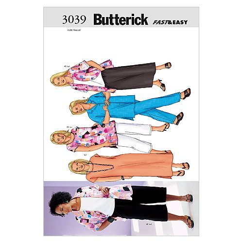 Butterick 3039 - Patrón de Costura para Confeccionar Ropa de Mujer (4 Modelos Diferentes, Talla Alemana 54-56-58)