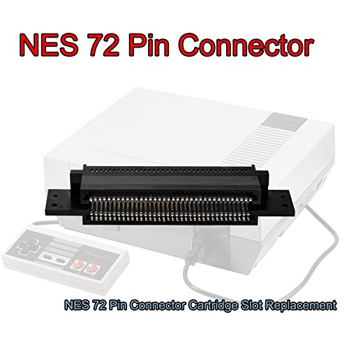 C-FUNN 72 Pin Conector De Reemplazo De La Ranura del Cartucho De 8 bits Nintendo NES Entertainment System