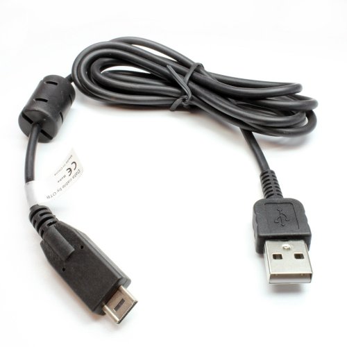 Cable de datos USB para Panasonic Lumix DMC-TZ7;substituye: Panasonic K1HA14AD0001, para sincronizar los contactos y entradas de teléfonos Cable de datos USB para Panasonic Lumix DMC-TZ7;substituye: Panasonic K1HA14AD0001, para sincronizar los contactos y entradas de teléfonos