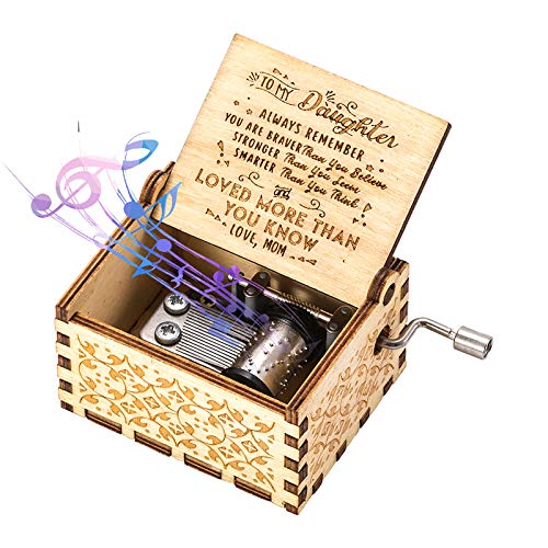 Caja de Música de Manivela You Are My Sunshine Grabadas con Láser Caja de Música de Madera Vintage Regalo para Cumpleaños, Navidad, Año Nuevo, Día de San Valentín Caja de Música de Manivela You Are My Sunshine Grabadas con Láser Caja de Música de Madera Vintage Regalo para Cumpleaños, Navidad, Año Nuevo, Día de San Valentín