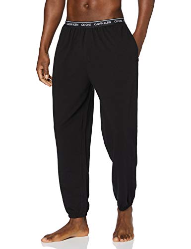Calvin Klein Jogger Pantalones de Pijama, Negro (Black 001), Large para Hombre