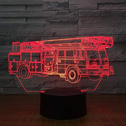 Camión grúa Color de luz luz Nocturna Reloj táctil para niños bebé Dormir luz de la Noche Cuarto de luz Barco de caída