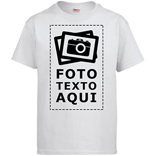 Camiseta Personalizada con Foto - Blanco, 12-14 años