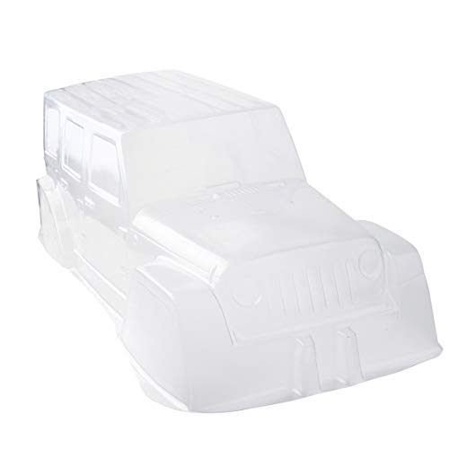 Carcasa de carrocería, Pvc Carcasa de plástico duro para escalada Carcasa de cuerpo transparente 313Mm Wielbasis Axiale Scx10 Carcasa blanda para 1:10 Rc Crawler Car D90 (Transparente)