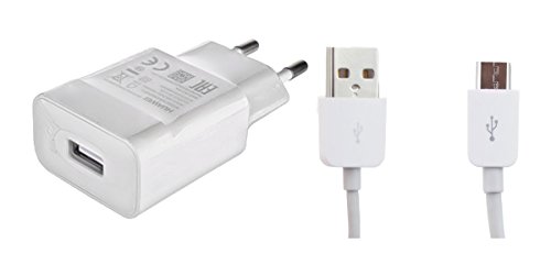 Cargador para teléfono móvil Huawei de 2 amperios, 100-240 V, color blanco, para teléfonos móviles Huawei con puerto de carga micro USB